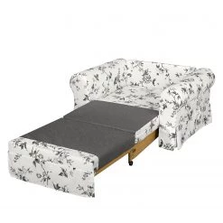 Mooved Fauteuil convertible Latina VII - Matière tissée - Blanc / Gris -Pas Cher Fauteuils Magasin schlafsessel lepe gebluemt weiss grau 4134144