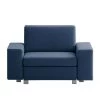 Chillout by Franz Fertig Fauteuil convertible Plaza - Bleu - Sans fonction 1 Chillout by Franz Fertig Fauteuil convertible Plaza - Bleu - Sans fonction -Pas Cher Fauteuils Magasin schlafsessel plaza webstoff blau 1396882