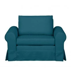 Mooved Fauteuil convertible Latina XIII - Bleu pétrole -Pas Cher Fauteuils Magasin schlafsessel salir webstoff petrol 4181552