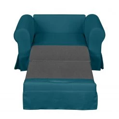 Mooved Fauteuil convertible Latina XIII - Bleu pétrole -Pas Cher Fauteuils Magasin schlafsessel salir webstoff petrol 4181576