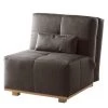 Ars Natura Fauteuil convertible Simla I - Microfibre - Gris lava -Pas Cher Fauteuils Magasin schlafsessel simla antiklederlook 5151056