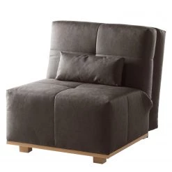 Ars Natura Fauteuil convertible Simla I - Microfibre - Gris lava