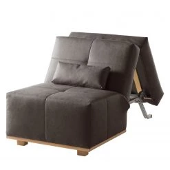 Ars Natura Fauteuil convertible Simla I - Microfibre - Gris lava -Pas Cher Fauteuils Magasin schlafsessel simla antiklederlook 5151064