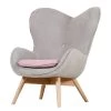 Mørteens Fauteuil Ameson - Tissu - Gris / Rose 2 Mørteens Fauteuil Ameson - Tissu - Gris / Rose -Pas Cher Fauteuils Magasin sessel ameson webstoff grau rose 3626709