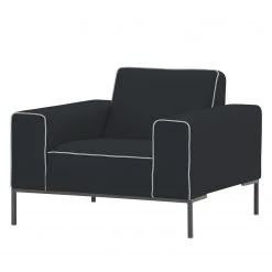 Studio Copenhagen Fauteuil Ampio Duo Tissu - Tissu Floreana : Anthracite - Gris
