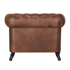 Ars manufacti Fauteuil Benavente - Aspect vieux cuir marron -Pas Cher Fauteuils Magasin sessel benavente antiklederlook braun 406449