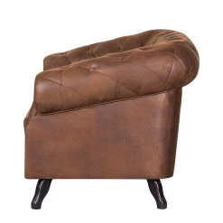 Ars manufacti Fauteuil Benavente - Aspect vieux cuir marron -Pas Cher Fauteuils Magasin sessel benavente antiklederlook braun 406457