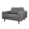 Mørteens Fauteuil Billund - Gris -Pas Cher Fauteuils Magasin sessel billund strukturstoff grau 495722