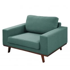 Mørteens Fauteuil Billund - Tissu structuré - Bleu pétrole / Gris -Pas Cher Fauteuils Magasin sessel billund webstoff mintgruen 4670864