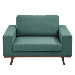 Mørteens Fauteuil Billund - Tissu structuré - Bleu pétrole / Gris -Pas Cher Fauteuils Magasin sessel billund webstoff mintgruen 4670868