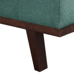 Mørteens Fauteuil Billund - Tissu structuré - Bleu pétrole / Gris -Pas Cher Fauteuils Magasin sessel billund webstoff mintgruen 4670876