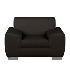 Fredriks Fauteuil Bollon - Marron foncé -Pas Cher Fauteuils Magasin sessel bollon kunstleder dunkelbraun 4154640
