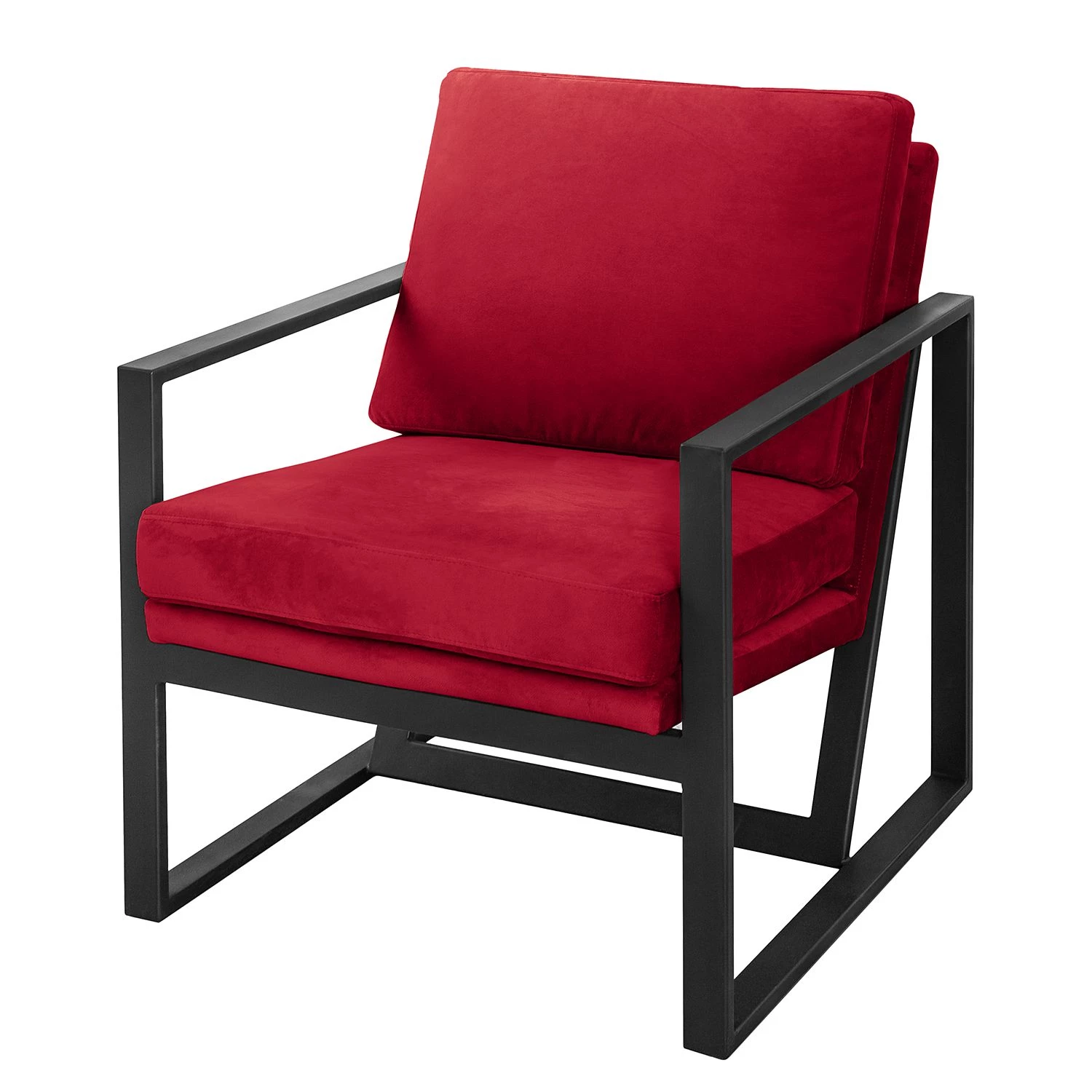 Ars manufacti Fauteuil Brock II - Rouge 3 Ars manufacti Fauteuil Brock II - Rouge