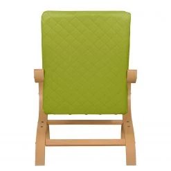Modoform Fauteuil Bueno Vista - Vert gazon - Beige - Hêtre -Pas Cher Fauteuils Magasin sessel bueno vista strukturstoff buche natur grasgruen 4617384