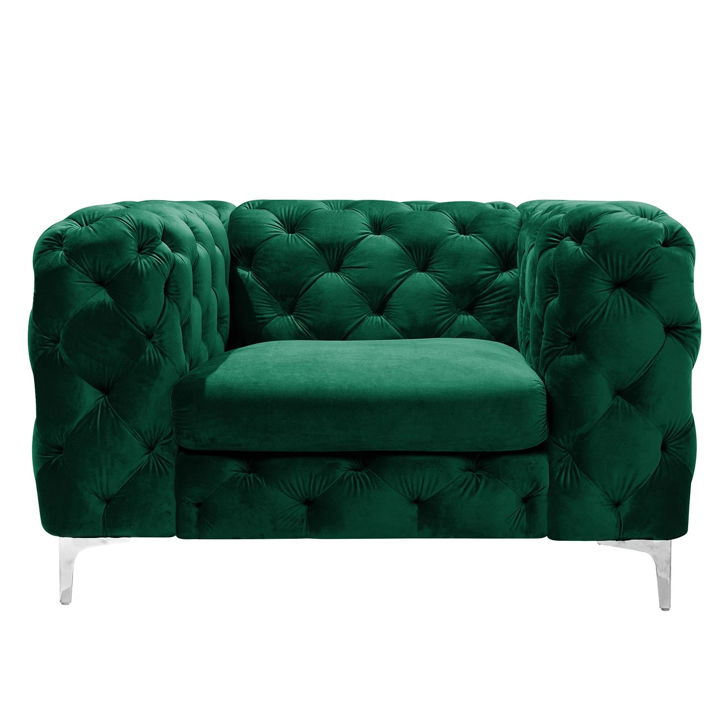 Jack & Alice Fauteuil Leominster II - Vert foncé 4 Jack & Alice Fauteuil Leominster II - Vert foncé – Image 2