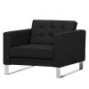 Fredriks Fauteuil Chelsea Cuir véritable - Cuir véritable Gad : Noir - Luge -Pas Cher Fauteuils Magasin sessel chelsea echtleder kufen 3807972