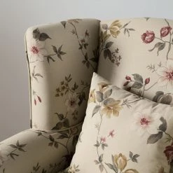 Maison Belfort Fauteuil Red Rose - Beige - Sans repose-pieds -Pas Cher Fauteuils Magasin sessel colmar webstoff floral ohne hocker beige 4836528