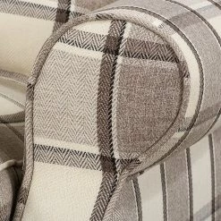 Maison Belfort Fauteuil à oreilles Colmar XL - Marron / Beige 15 Maison Belfort Fauteuil à oreilles Colmar XL - Marron / Beige -Pas Cher Fauteuils Magasin sessel corteen webstoff braun beige 4283704