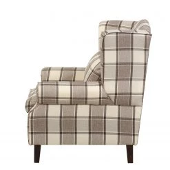 Maison Belfort Fauteuil à oreilles Colmar XL - Marron / Beige 13 Maison Belfort Fauteuil à oreilles Colmar XL - Marron / Beige -Pas Cher Fauteuils Magasin sessel corteen webstoff braun beige 4283732