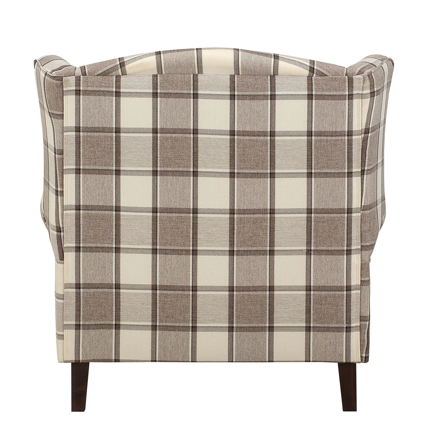 Maison Belfort Fauteuil à oreilles Colmar XL - Marron / Beige 6 Maison Belfort Fauteuil à oreilles Colmar XL - Marron / Beige – Image 4