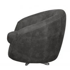 Fredriks Fauteuil Marvin - Gris foncé -Pas Cher Fauteuils Magasin sessel duhnen antiklederlook dunkelgrau 4107520