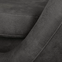 Fredriks Fauteuil Marvin - Gris foncé -Pas Cher Fauteuils Magasin sessel duhnen antiklederlook dunkelgrau 4107536