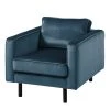 Eva Padberg Collection Fauteuil Edina - Bleu foncé -Pas Cher Fauteuils Magasin sessel edina samt dunkelblau 4708236