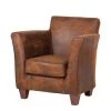 Ars manufacti Fauteuil Even - Microfibre marron -Pas Cher Fauteuils Magasin sessel even microfaser braun 254008