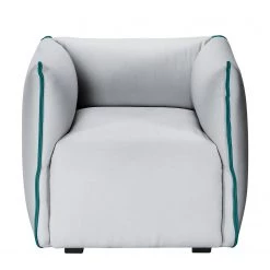 Fredriks Fauteuil Grady II - Tissu -Pas Cher Fauteuils Magasin sessel grady webstoff ii mit hocker hellgrau tuerkis 4771464