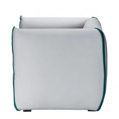 Fredriks Fauteuil Grady II - Tissu -Pas Cher Fauteuils Magasin sessel grady webstoff ii mit hocker hellgrau tuerkis 4771468