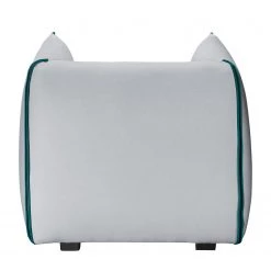 Fredriks Fauteuil Grady II - Tissu -Pas Cher Fauteuils Magasin sessel grady webstoff ii mit hocker hellgrau tuerkis 4771472