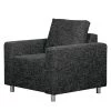 Loftscape Fauteuil Greenwood Tissu - Tissu structuré Lawan: Noir -Pas Cher Fauteuils Magasin sessel greenwood webstoff schwarz grau 4493704