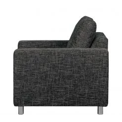 Loftscape Fauteuil Greenwood Tissu - Tissu structuré Lawan: Noir -Pas Cher Fauteuils Magasin sessel greenwood webstoff schwarz grau 4493716