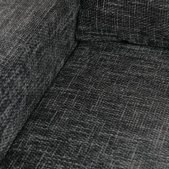 Loftscape Fauteuil Greenwood Tissu - Tissu structuré Lawan: Noir -Pas Cher Fauteuils Magasin sessel greenwood webstoff schwarz grau 4493724