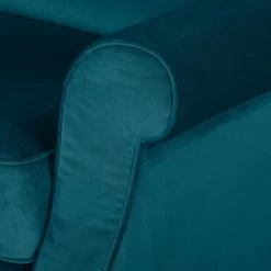 Jack & Alice Fauteuil à oreilles Grendon Velours - Bleu pétrole -Pas Cher Fauteuils Magasin sessel grendon i samt dunkelblau 4224960