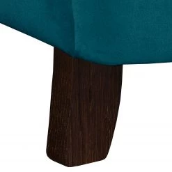 Jack & Alice Fauteuil à oreilles Grendon Velours - Bleu pétrole -Pas Cher Fauteuils Magasin sessel grendon i samt dunkelblau 4224976