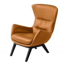 Studio Copenhagen Fauteuil Hepburn I - Cuir véritable Neka : Cognac - Noir -Pas Cher Fauteuils Magasin sessel hepburn echtleder echtleder neka cognac 5024040