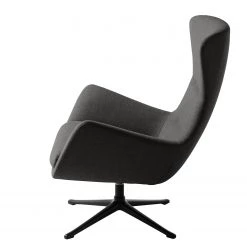 Studio Copenhagen Fauteuil Hepburn III - Tissu Milan : Anthracite - Noir -Pas Cher Fauteuils Magasin sessel hepburn ii flachgewebe schwarz stoff milan anthrazit 5018956