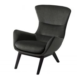 Studio Copenhagen Fauteuil Hepburn I - Velours Shyla: Vert de gris - Noir