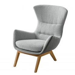 Studio Copenhagen Fauteuil Hepburn I - Gris clair / Gris - Chêne foncé