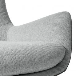 Studio Copenhagen Fauteuil Hepburn I - Gris clair / Gris - Chêne foncé -Pas Cher Fauteuils Magasin sessel hepburn webstoff echtleder hellgrau grau 5020928