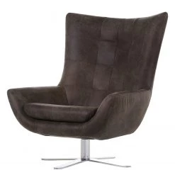 Ars manufacti Fauteuil Itala (avec pouf repose-pieds) - Cuir véritable -Pas Cher Fauteuils Magasin sessel itala echtleder braun 5110060