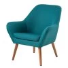 Mørteens Fauteuil Jenks - Bleu pétrole -Pas Cher Fauteuils Magasin sessel jenks webstoff petrol 4908668