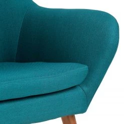 Mørteens Fauteuil Jenks - Bleu pétrole -Pas Cher Fauteuils Magasin sessel jenks webstoff petrol 4908676