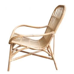 Eva Padberg Collection Fauteuil La Vieux - Beige -Pas Cher Fauteuils Magasin sessel la vieux rattan weiss 3628477