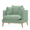 Eva Padberg Collection Fauteuil Lavina I Tissu - Tissu Moretey : Menthe -Pas Cher Fauteuils Magasin sessel lavina strukturstoff stoff moretey mint 4684188