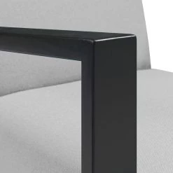 Tom Tailor Fauteuil Lazy - Gris clair - Avec repose-pieds -Pas Cher Fauteuils Magasin sessel lazy strukturstoff mit hocker hellgrau 1260098