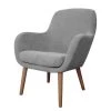 Mørteens Fauteuil Livengood - Microfibre - Gris -Pas Cher Fauteuils Magasin sessel livengood microfaser grau 4908192
