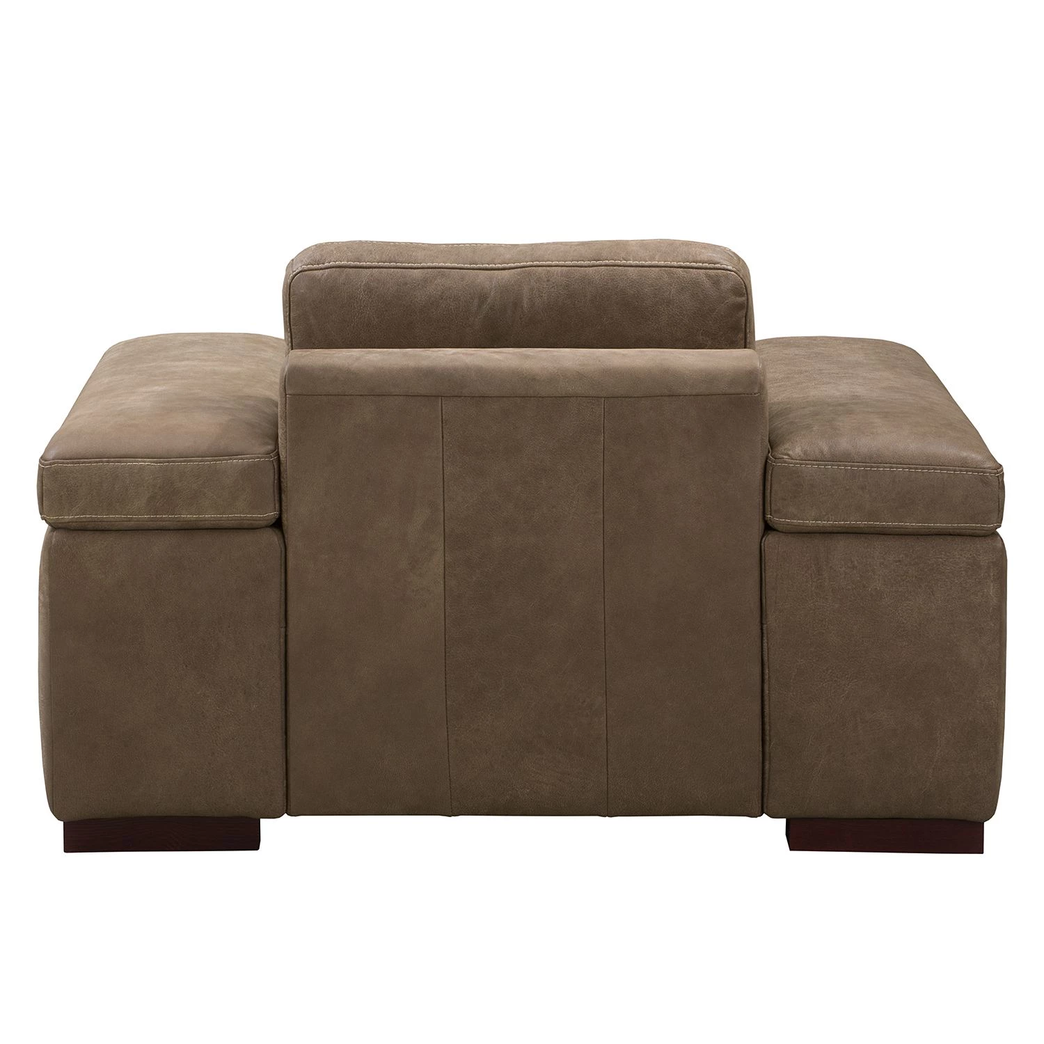 Ars Natura Fauteuil Maine - Cuir véritable - Noix de muscade 7 Ars Natura Fauteuil Maine - Cuir véritable - Noix de muscade – Image 5