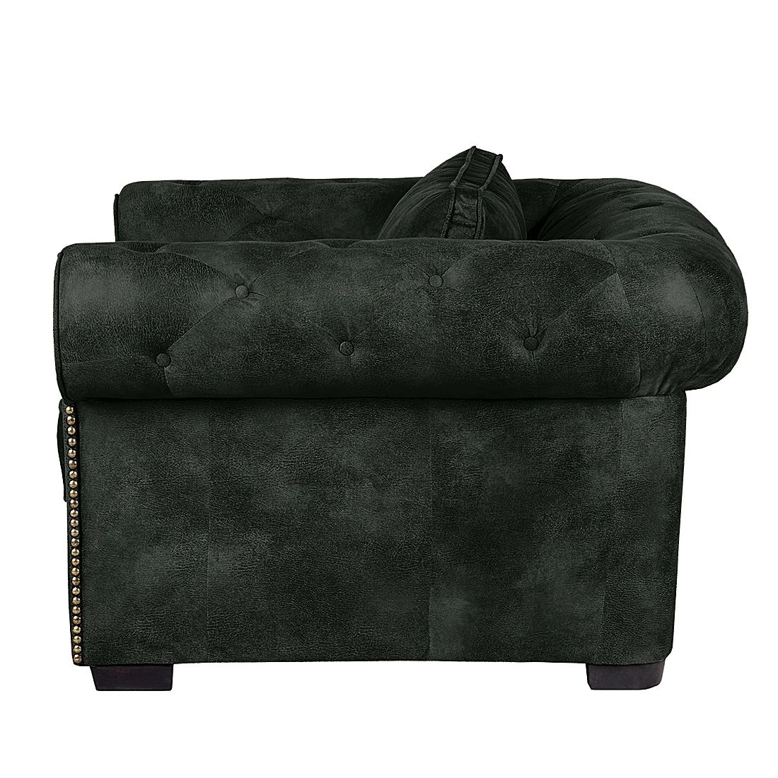 Ars manufacti Fauteuil Mallow - Aspect cuir vieilli anthracite 5 Ars manufacti Fauteuil Mallow - Aspect cuir vieilli anthracite – Image 3